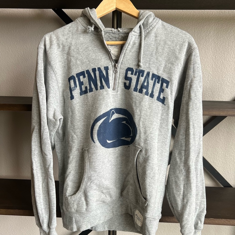 Vintage Penn State Quarter Zip Hoodie